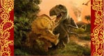 Пазл "Схватка Тиранозавра с Трицератопсом"