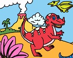 Раскраски онлайн. Динозавры №8