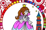 Раскраски для девочек онлайн "Принцесса Незабудка"