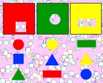 Детская развивающая игра "Фигуры и цвета"