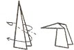 условные обозначения оригами - сгиб "шапочка"