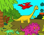 Раскраска Динозавры №1