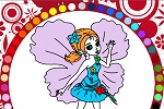 Раскраски для девочек онлайн "Цветочная фея"