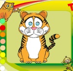 Раскраски с животными "Тигр"